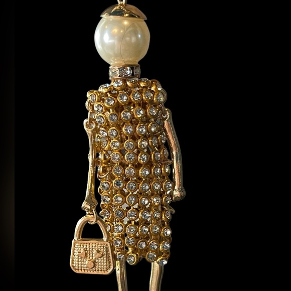 Handmade Crystal Doll Long Necklace - Picture 5 of 14